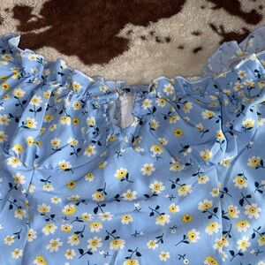 SHEIN Blue Floral Dress